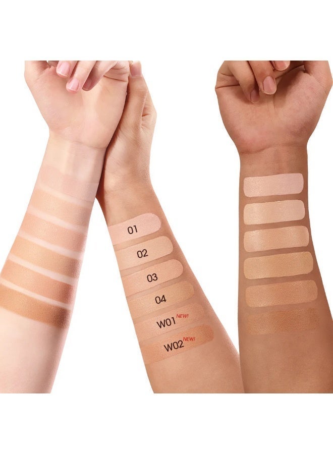 O.TWO.O BB Cushion Liquid Foundation Medium Coverage Moisturizing Brightening Oil-Control (Shade-Pink Ivory) - Image 5