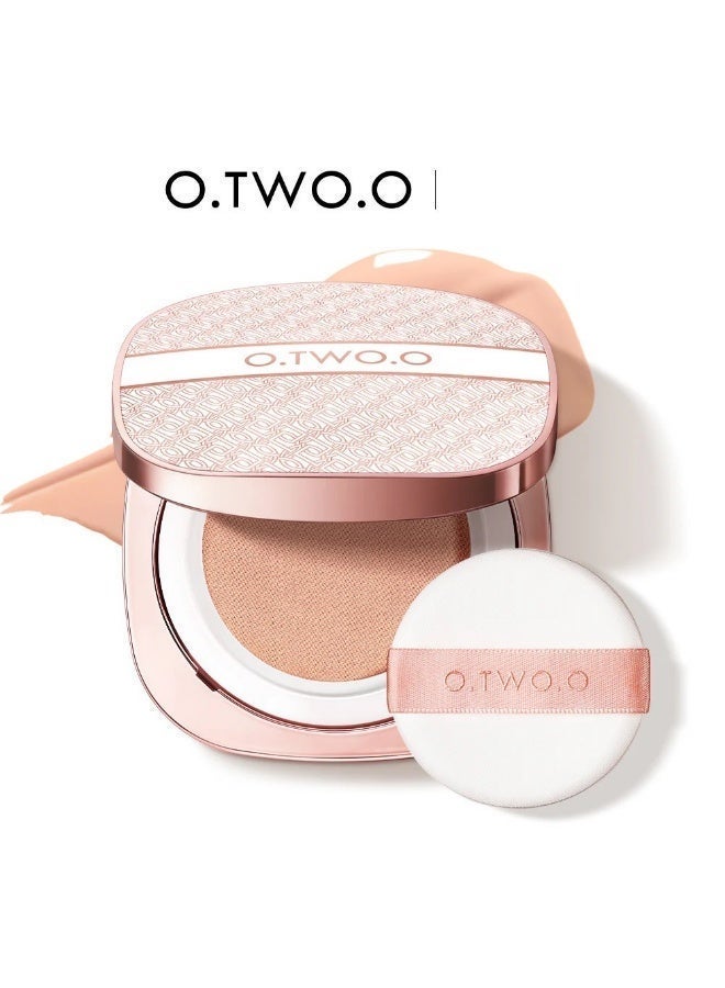 O.TWO.O BB Cushion Liquid Foundation Medium Coverage Moisturizing Brightening Oil-Control (Shade-Pink Ivory) - Image 2
