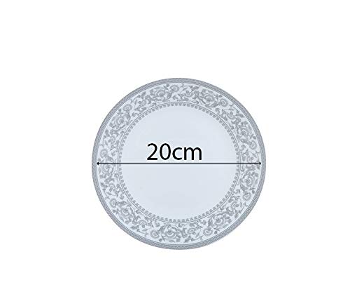 Laopala طقم أطباق ربع لا أوبالا أوبالوير من 6 قطع فضي فارسي صغير - Image 4
