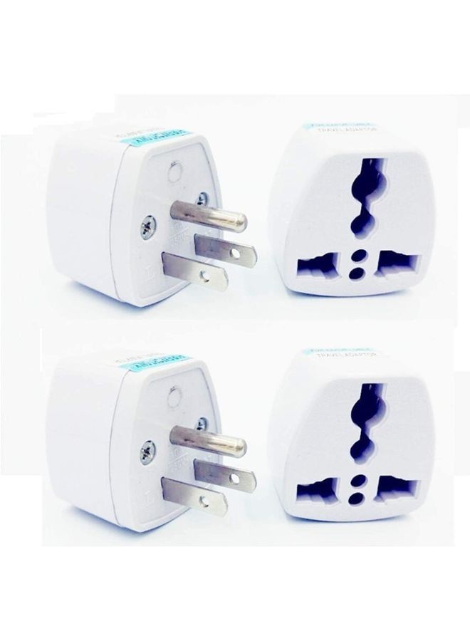 EasyLife 4pcs EU AU UK to USA Japan Canada Converter Travel Power Plug Adapter - Image 1