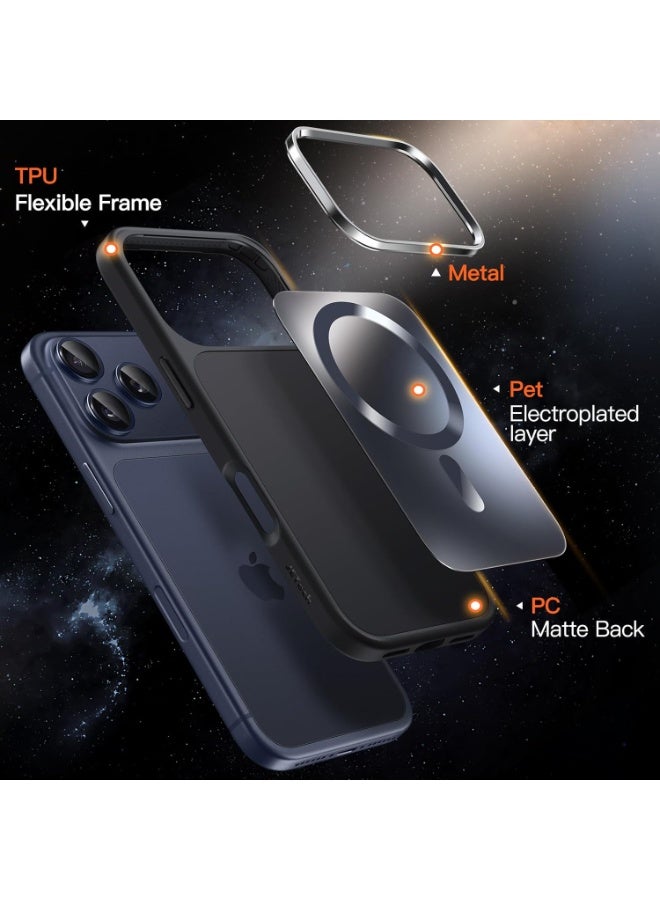 Premium Matte Black Case for iPhone 17 Pro Max – Magnetic MagSafe Compatible Slim Protection Cover - Image 3