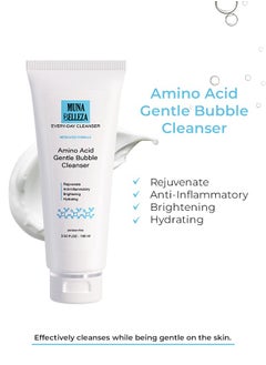 Muna Belleza Facial Cleanser for Acne Marks and Pimples, Oily Skin, Blackhead Remover, and Clogged Pore Control - Amino Acid Foam for Deep Pore Cleaning - Nourishes and Moisturizes for Radiant Skin - 100ml  - Image 3