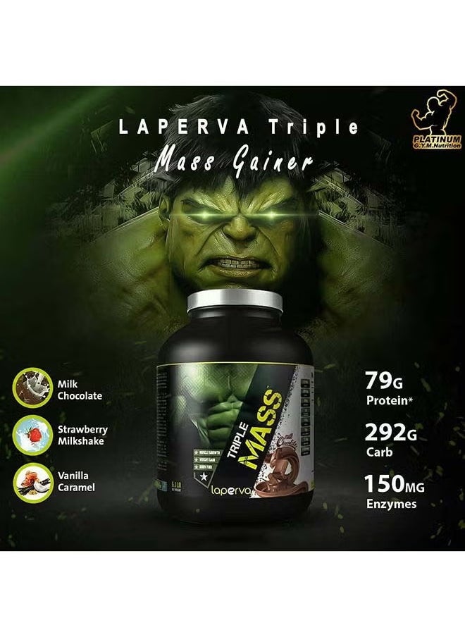 Laperva Laperva Triple Mass Gainer, Chocolate, 8 Servings - 2.76 Kg  - Image 2