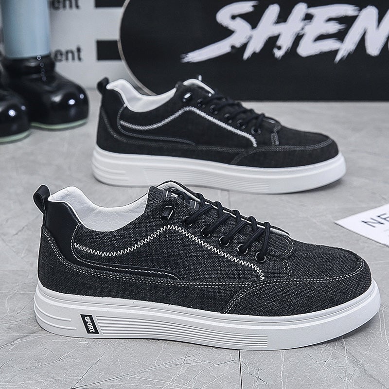 Canvas Men'S Shoes Breathable Sports Casual Summer Cloth Shoes Men'S Board Shoes Trendy Shoes - Image 4