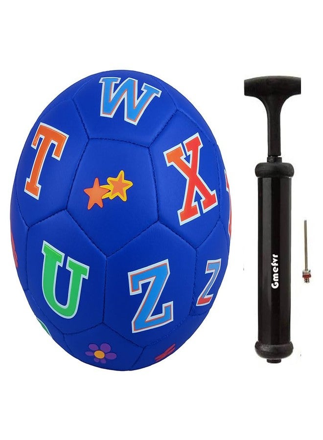 Gmefvr Kids Mini Football Multi Random Design and Color (ABC,123, Fruits, Vegetable, Cartoon) (Football with Air Pump) - Image 1