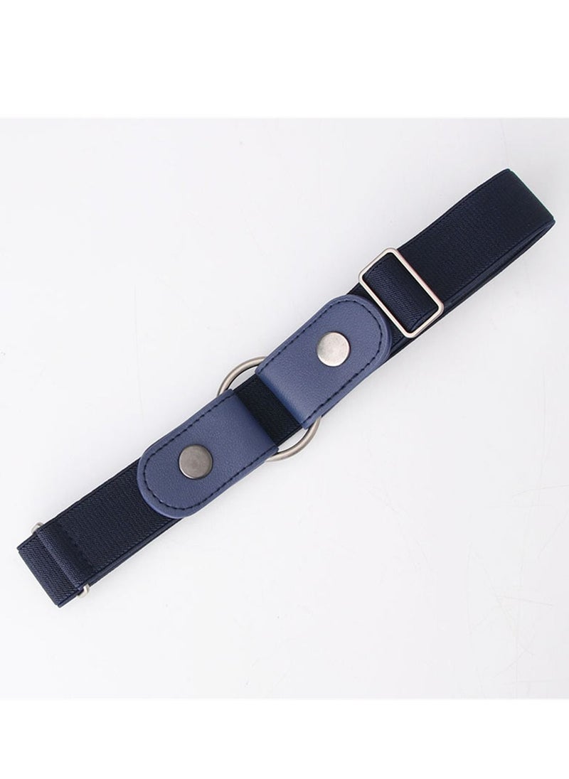 Loquat - Women's Summer Fecorative Jeans Fashion Trend Elastic Hidden Belt  90cm Blue - Image 1