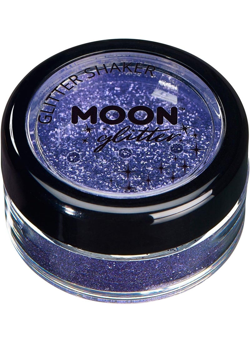 Moon Glitter - Fine Glitter Shakers by Moon Glitter – 100% Cosmetic Glitter for Face, Body, Nails, Hair and Lips - 0.17oz - Lavander - Image 1