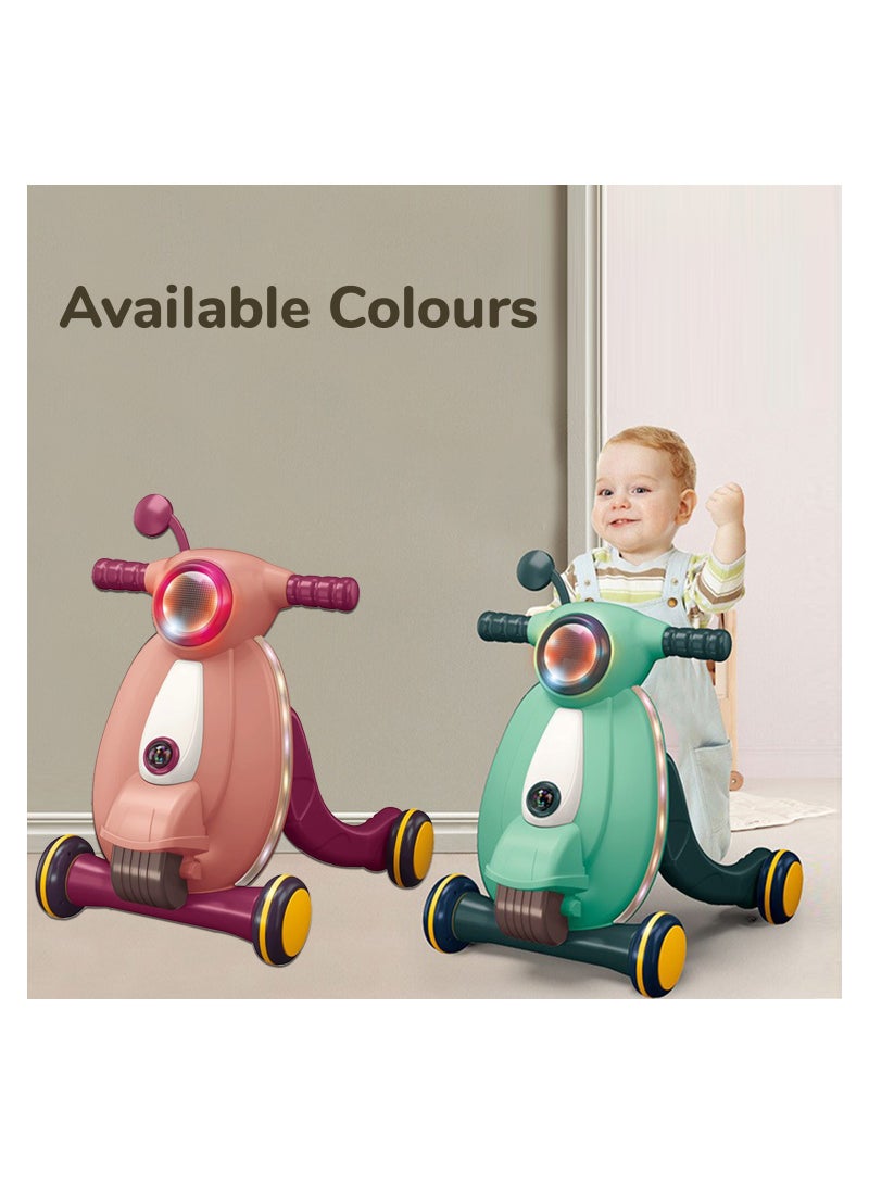 Little Story Multifunctional Baby Walker With Light And Music, Fun And Learning Toy - Green - Image 5