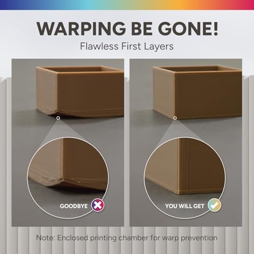 OVERTURE ABS Filament 1.75mm, High Strength & Heat-Resistant 3D Printer Filament, Low Warping, Excellent Durability, ABS 1kg (2.2lbs) Cardboard Spool, High Precision +/- 0.02mm (Black 1-Pack) - Image 3