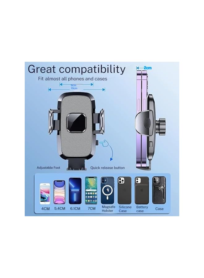 S-TOP 3 in 1 Auto Cell Phone Holder,Universal Windshield/Dashboard/Ventilation Holder, Auto Accessories For IPhone 15/14, Xiaomi, Motorola, Huawei - Image 3