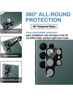 BORTONY Galaxy S22 Ultra Screen Protector [2+2 Pack] Camera Lens Protector, Fingerprint Unlock Support, HD Tempered Glass, Touch Sensitive, Anti Scratch, for Samsung S22 Ultra 5G Glass  - Image 3