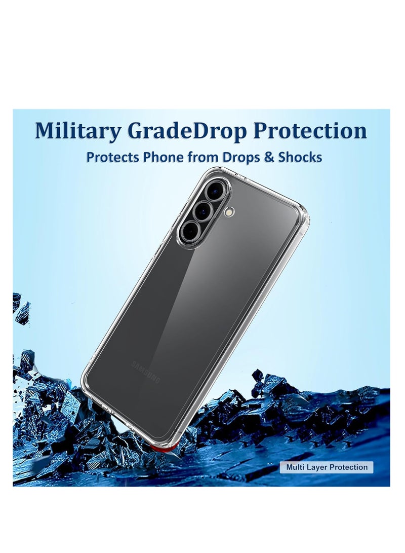 جراب شفاف لهاتف Samsung Galaxy A36، جراب سيليكون ناعم بسيط، مقاوم للصدمات والخدش - Image 4