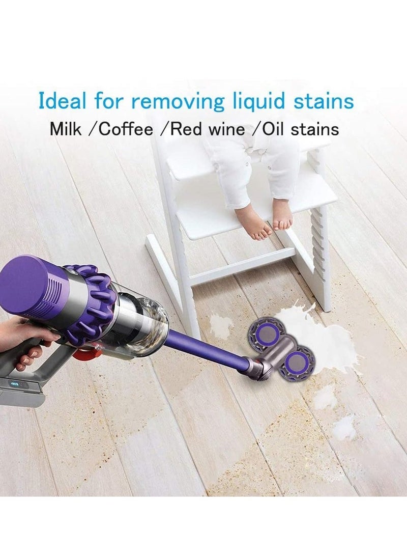 Electric Mop Head Attachment for Dyson v7 v8 v10 v11 v15 Dry and Wet Vacuum Cleaner Floor Replacement, 6 Washable Pads, V6 Slim Series Not Compatible  - Image 4
