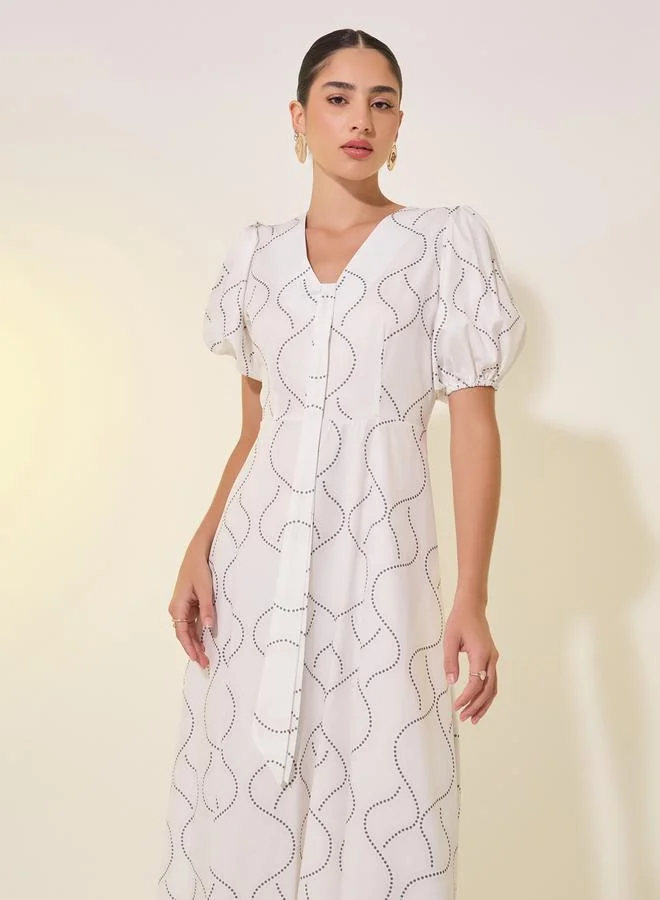 Take Two A-Line Cotton Dress