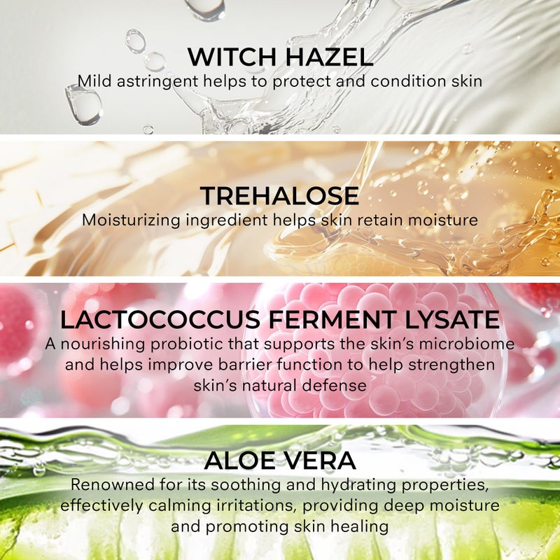 CosMedix مرطب وجه كوزميدكس مYSTIC للنساء والرجال - رذاذ وجه مرطب نباتي للبشرة الدهنية والحساسة والمعرضة للبثور - عناية بالبشرة خالية من الزيوت لبشرة رطبة ومشرقة - Image 3