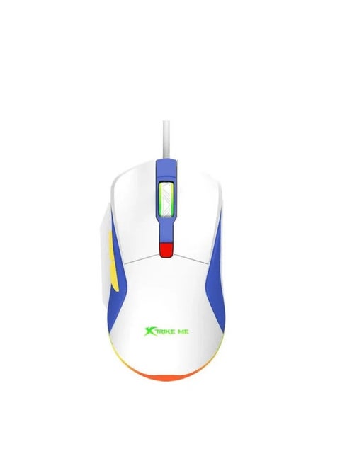 Xtrike Me GM-227 Wired Backlit Gaming Mouse, Ergonomic Design, 7 Colors Backlight, 6 Buttons, 4 DPI Levels