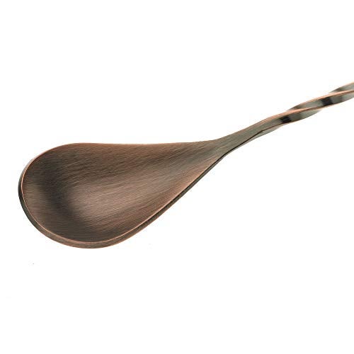 Barfly Bar Spoon, Teardrop End 15 3/4" (40 cm), Antique Copper - Image 3