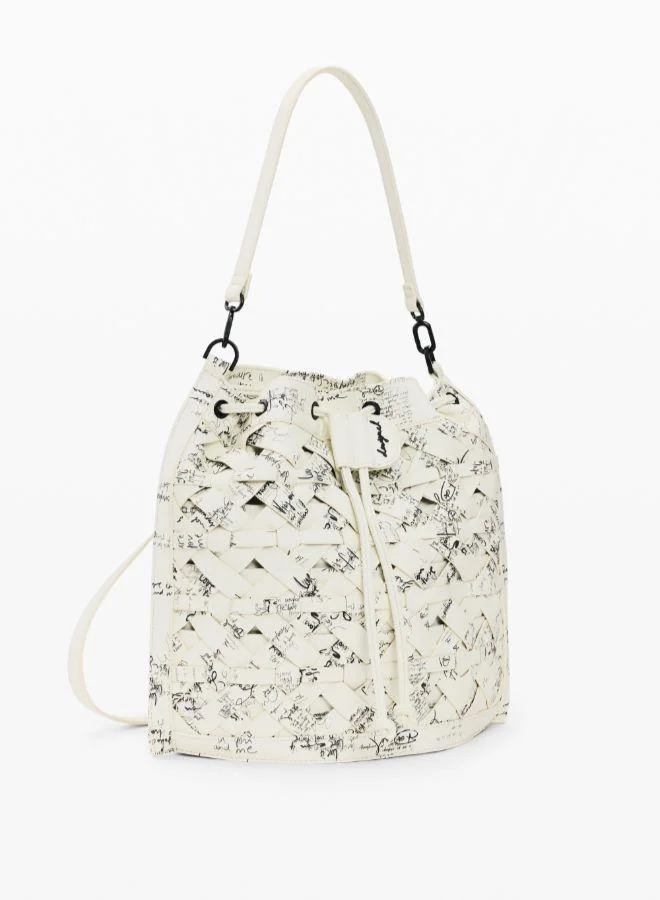 DESIGUAL Beige Medium backpack lettering for Women | Best Price UAE