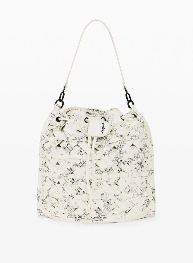 DESIGUAL Beige Medium backpack lettering for Women | Best Price UAE