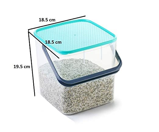 QUALIZA Multipurpose Plastic Handhold Container Box For Kitchen Storage 5 litres multi color 2 Pcs - Image 4