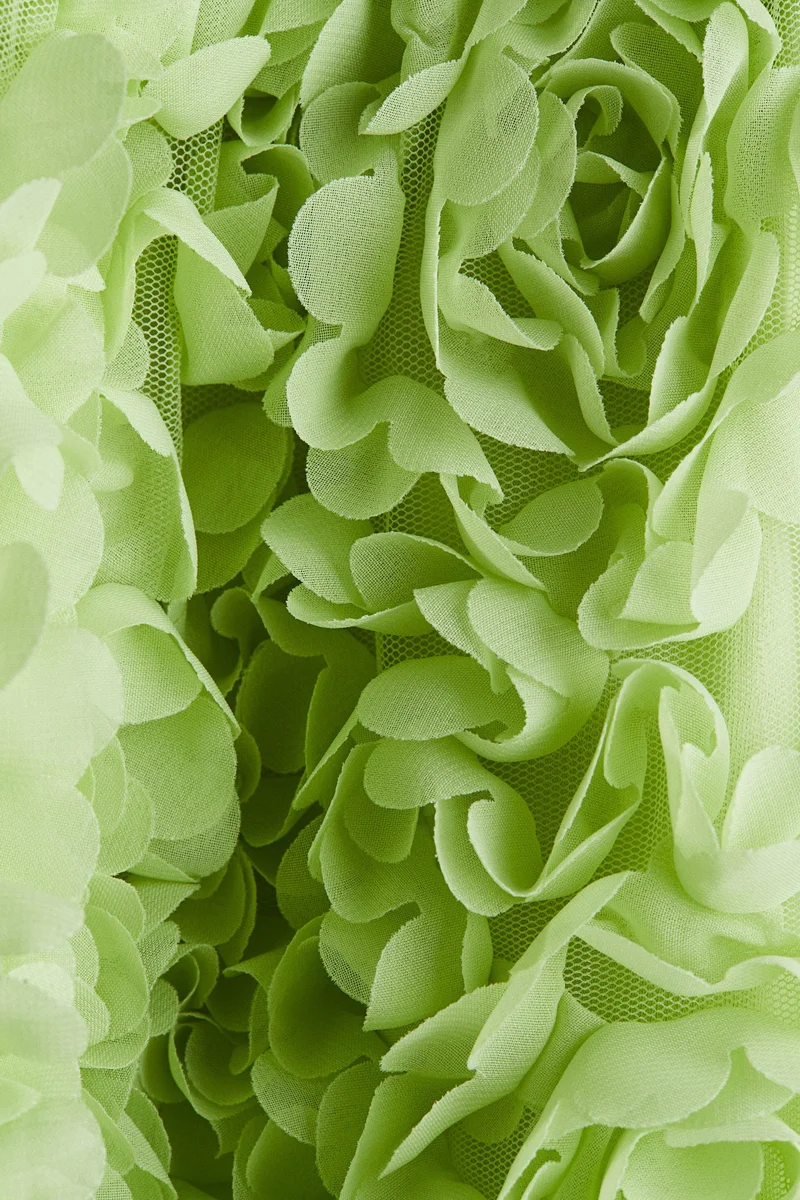 H&M Flower-appliqué jersey dress