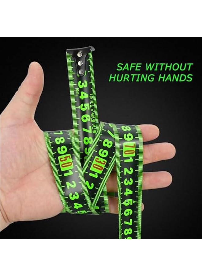 MOXO GlowintheDark 10M Fluorescent Steel Tape Measure  Metric Retrable Ruler for Homeowners and Professionals - Image 3