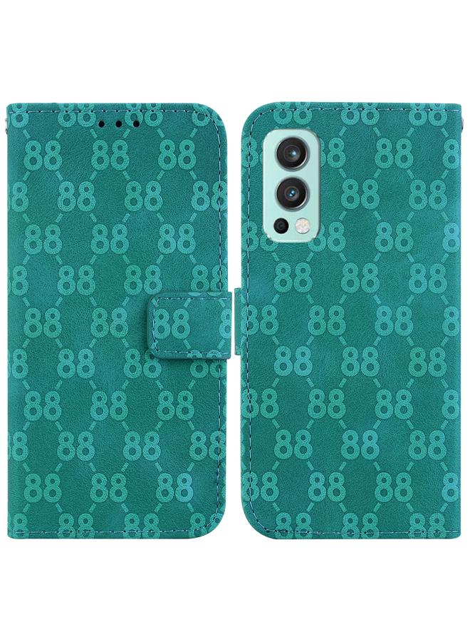 S-TOP Case For OnePlus Nord 2 5G Double 8-shaped Embossed Leather Phone Case - Image 1