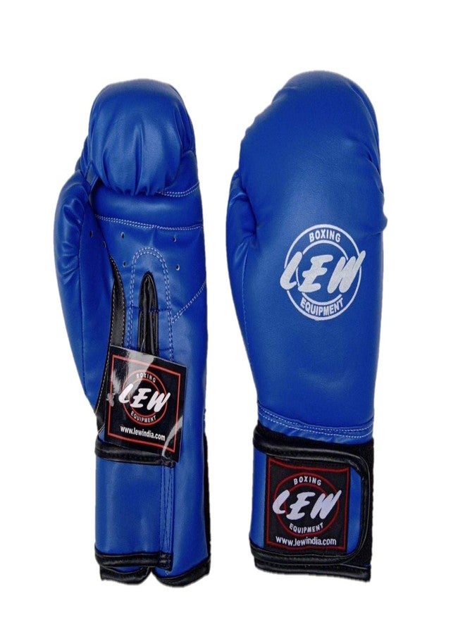 LEW Boys Flock Filled Training Boxing Gloves -Junior/Synthetic Leather. Ideal for Beginners and Children - Image 1