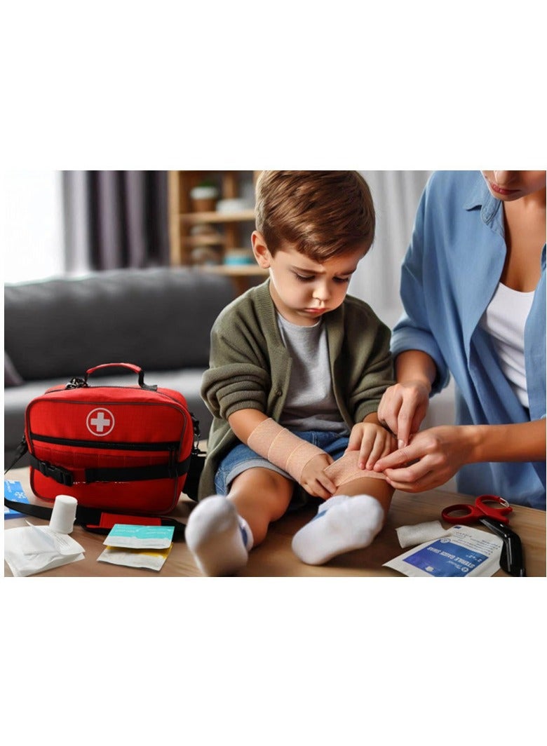 general Portable Medical Kit Outdoor Travel First Aid Kit Home Medicine Organizer Bag Emergency Medical Kit Lightweight Portable Medical Storage Pouch - Image 4