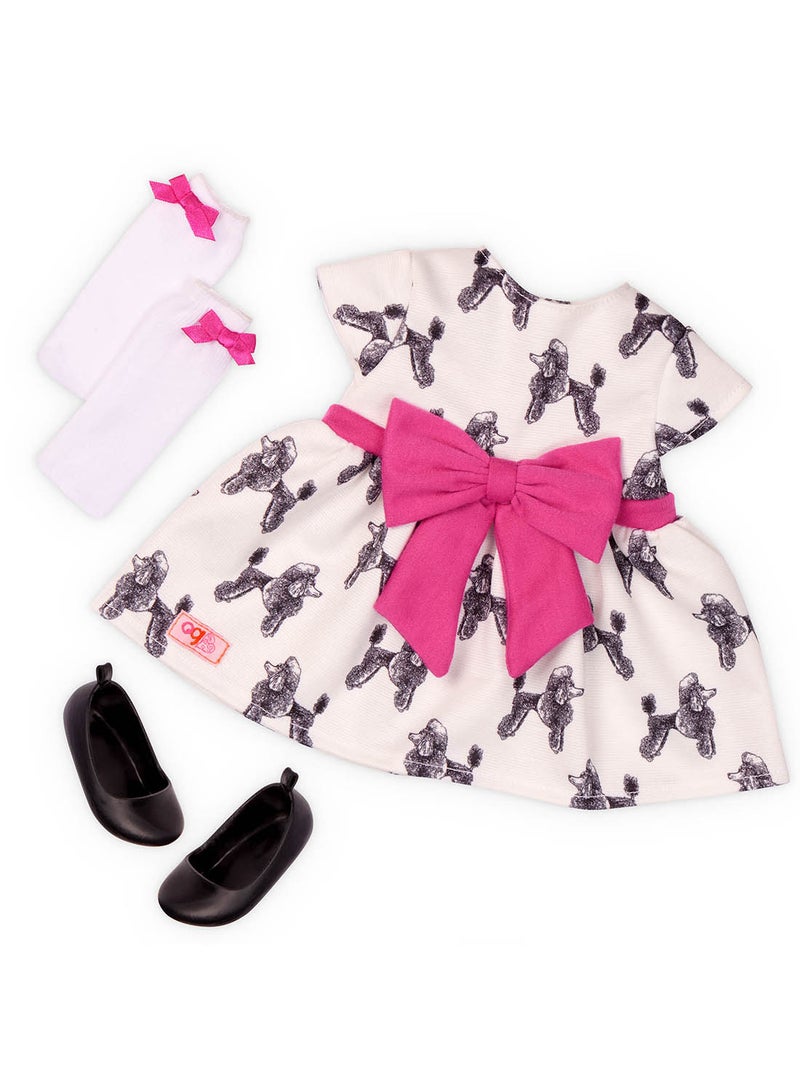 Our Generation Doll With Bow Dress And Pup Gemma & Gigi  - Image 3