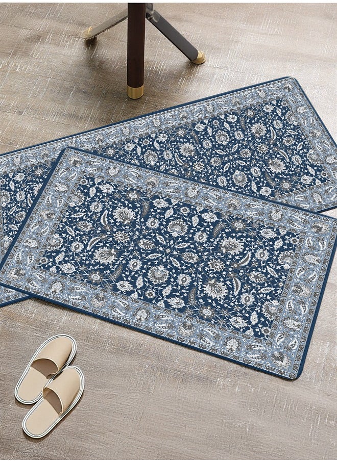 Generic 2 PCS Kitchen Floor Mats Rugs Set, Cushion Floor Carpet, Waterproof, Oil Resistant and Anti-Fatigue PU Standing Mat for Kitchen, Floor, Office, Sink, Laundry 45*75CM+45*120CM  - Image 2