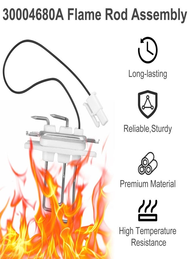 LanKstet 30004680A Flame Rod Assembly with Gasket,Boiler Replacement Parts for Navien Tankless Water Heater NP CC CH CR NCB NPE NR Series - Image 4