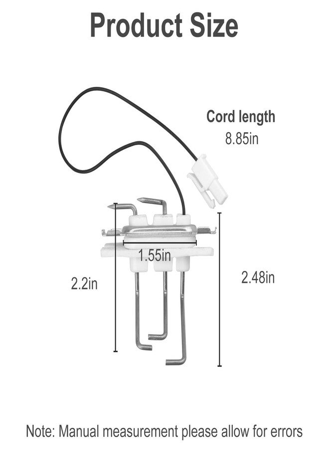 LanKstet 30004680A Flame Rod Assembly with Gasket,Boiler Replacement Parts for Navien Tankless Water Heater NP CC CH CR NCB NPE NR Series - Image 2