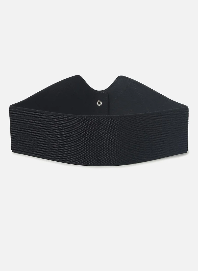 Haute Sauce Black Solid Corset Belt