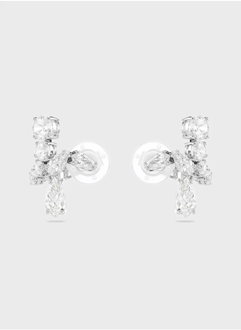 سواروفسكي Matrix Stone Detail Stud Earrings