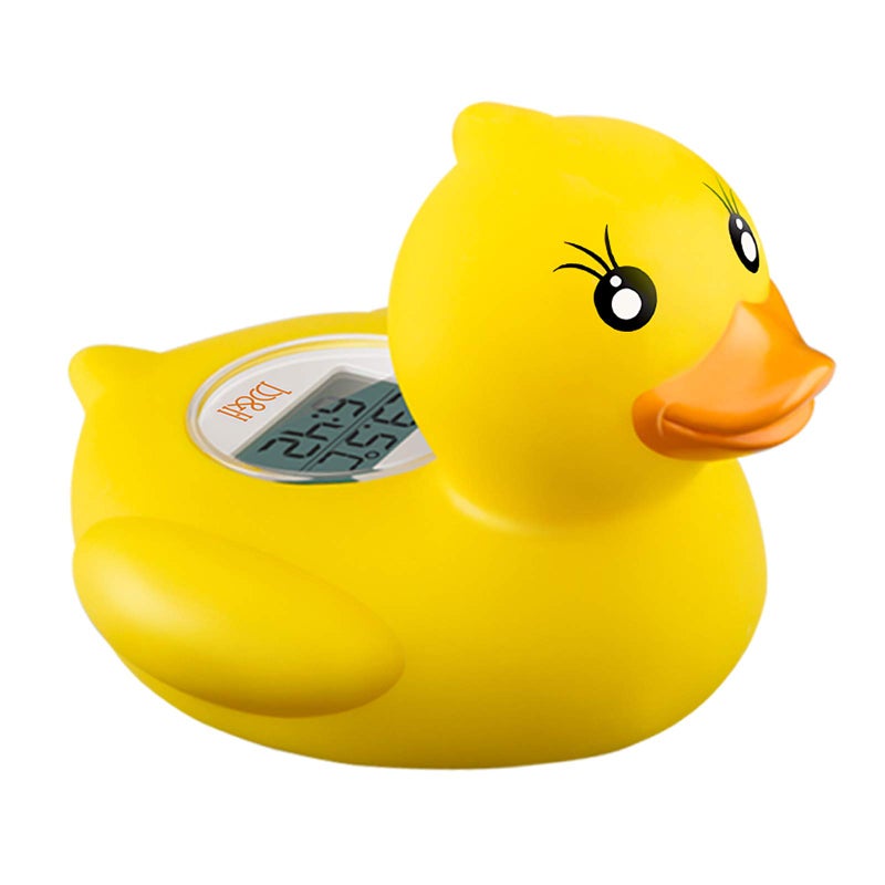 B.H bh Baby Thermometer, The Infant Baby Bath Floating Toy Safety Temperature Thermometer (Lady Duck) - Image 1
