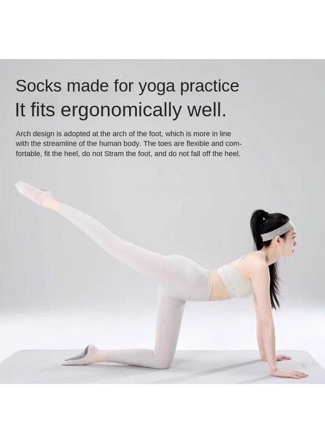 KUYING Indoor Yoga Socks Non-slip Professional Women's 2024 New Pressure Sports Boat Socks Autumn And Winter Fitness Pilates Socks - Image 5