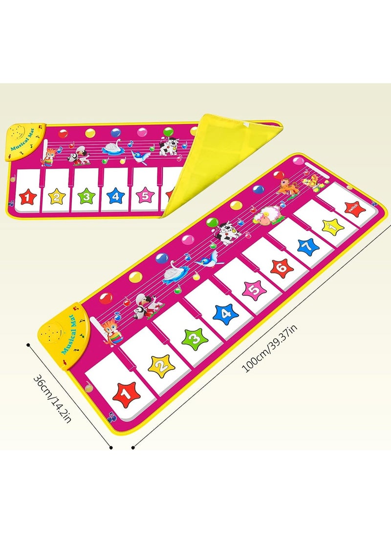 أوريتي Oriti سجادة البيانو لوحة المفاتيح الموسيقية سجادة اللعب 39.5 الموسيقى الإلكترونية الحيوان اللمس اللعب - Image 5