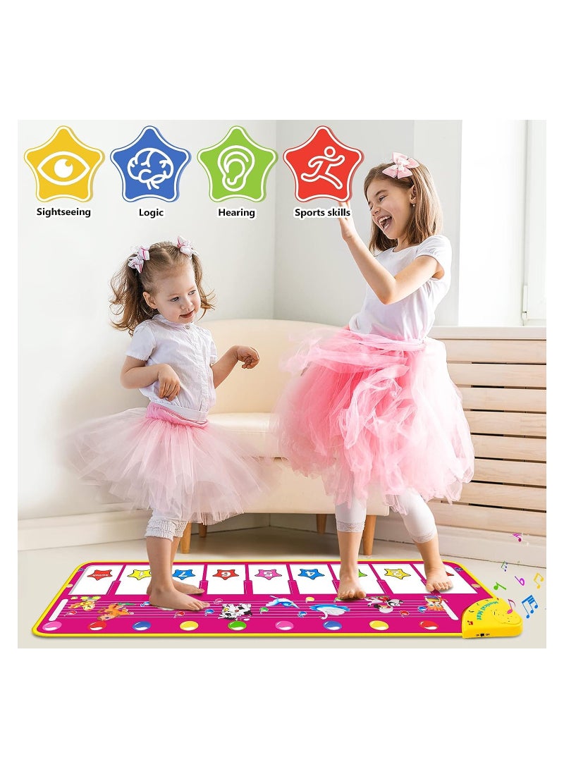 أوريتي Oriti سجادة البيانو لوحة المفاتيح الموسيقية سجادة اللعب 39.5 الموسيقى الإلكترونية الحيوان اللمس اللعب - Image 4