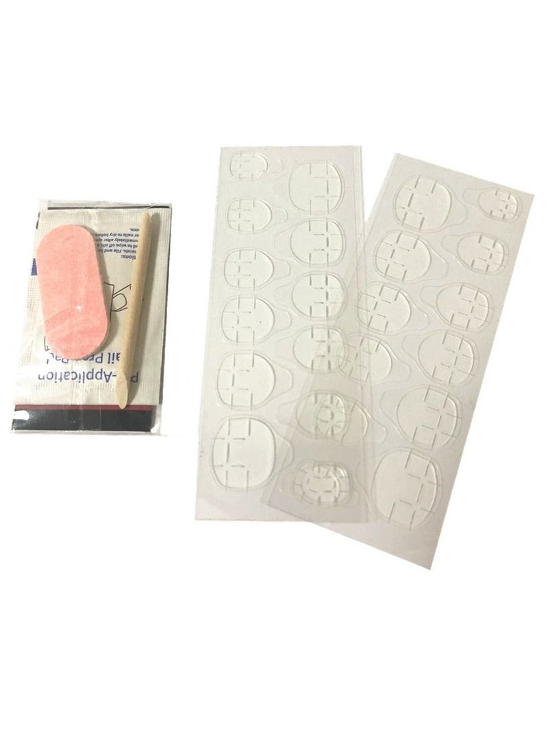 BLOOMING TIME 24-Piece Full Cover Press On Fake Nail Tips wine red - Image 3