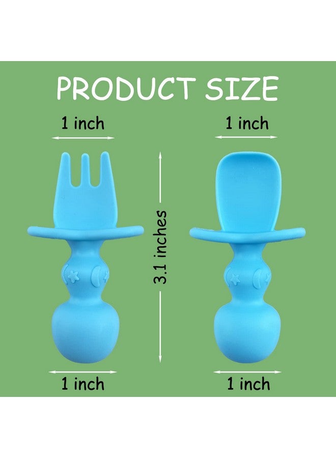 HEYTUYA 12 Pack Baby Utensils, Silicone Baby Spoons Self Feeding and Baby Forks, Toddler Utensils for Baby Led Weaning, Chewable Utensils First Stage - Image 4