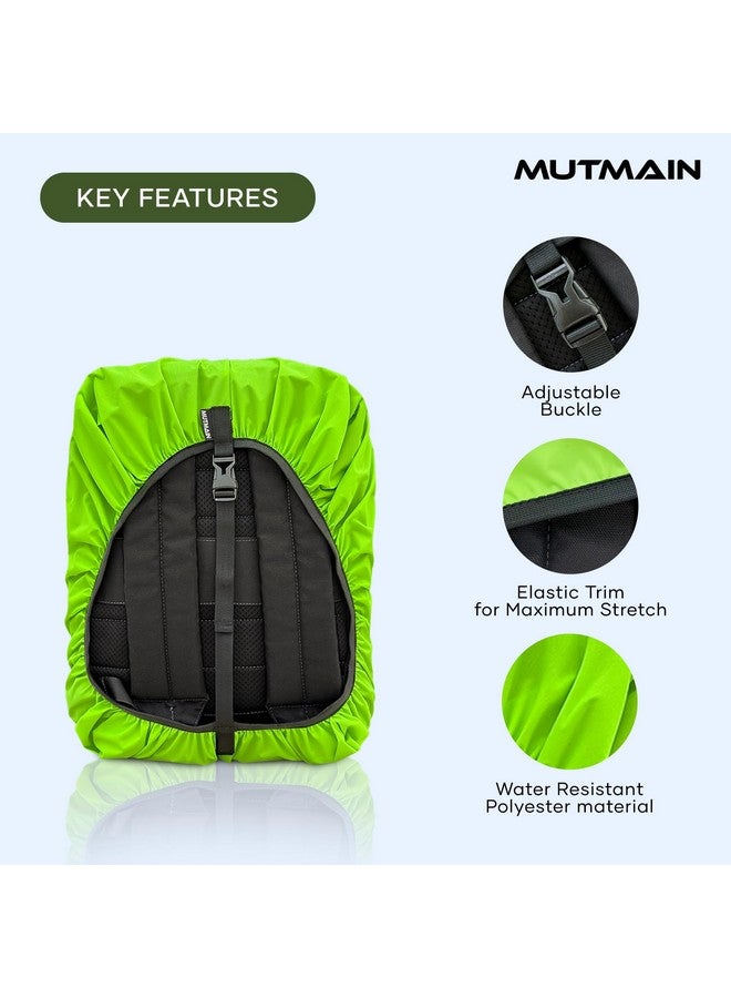 MUTMAIN Bag Cover Waterproof 40L to 50L Rain Cover for Backpack Bags, Tail Bag Cover, Treking Bag Covers Dust Proof, Rainproof, Rubberized Material, Elastic Adjustable Size(BPPARROT-45LTO60L) - Image 2