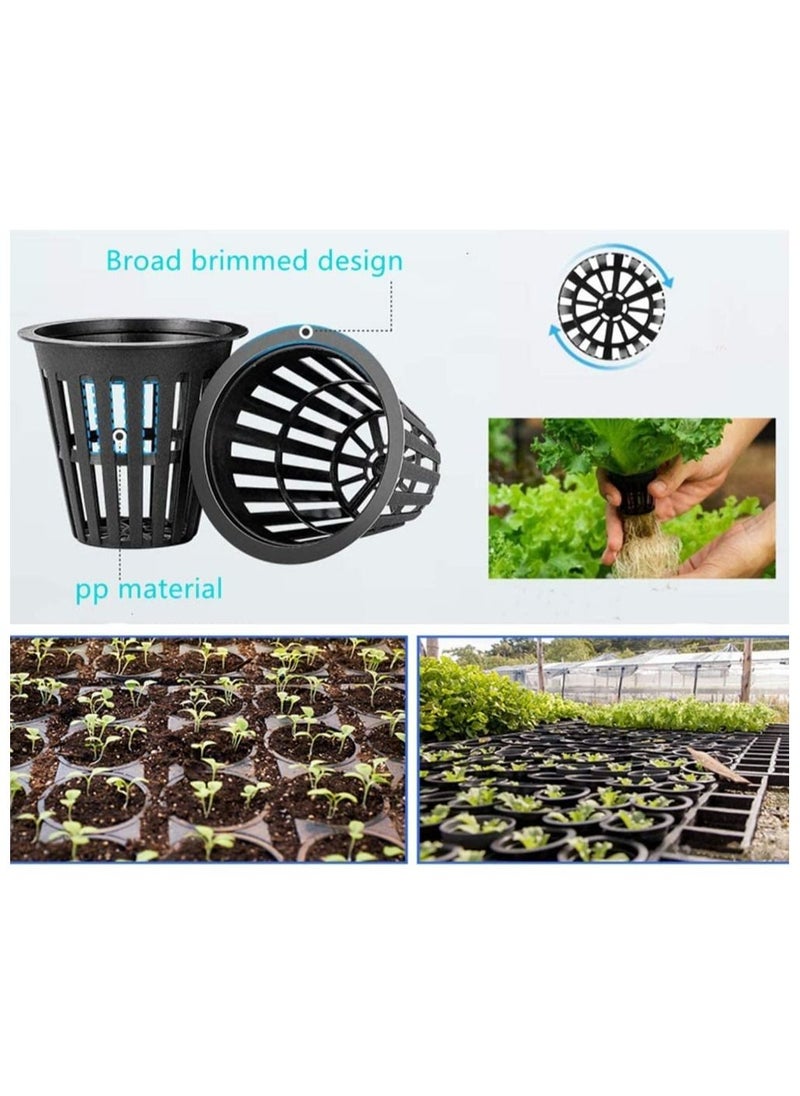 Yuroochii - 50PCS 2 Inch Garden Slotted Mesh Net Pots, Round Heavy Duty Net Cups Pots for, Hydroponics Slotted Mesh - Image 1