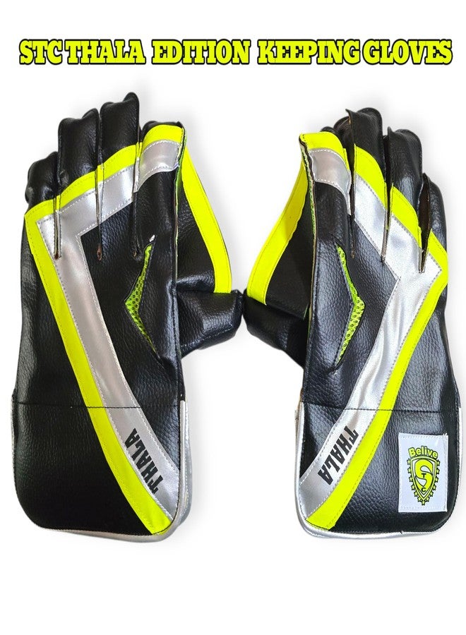 قفازات حراسة المرمى للكريكيت من مطاط PVC من STC SPORTS، للأولاد والشباب - ثالا تشامبيون (قد يختلف اللون) تشكيلة متنوعة - Image 3