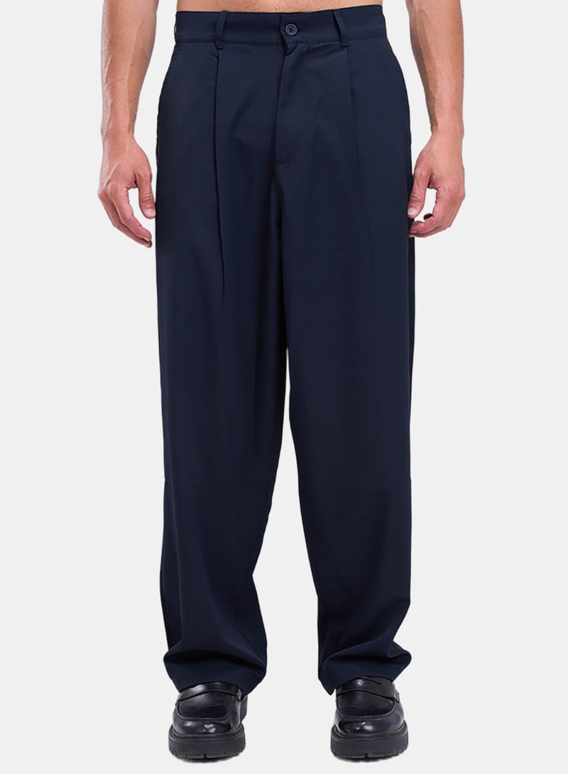bowline Elastic Waistband Soft Silk Classic Pants - Image 1