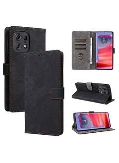 Compatible with Motorola Edge 50 Pro Case, Leather Flip Case with Card Slot, Wallet design, Standable Flip Case, Anti-Fall Drop Protection, Shockproof Case, Black - pzsku/Z20BF7026CE39DB08954EZ/45/_/1718719440/4db0c165-6e5a-48d5-9bd1-0074de76d5a4