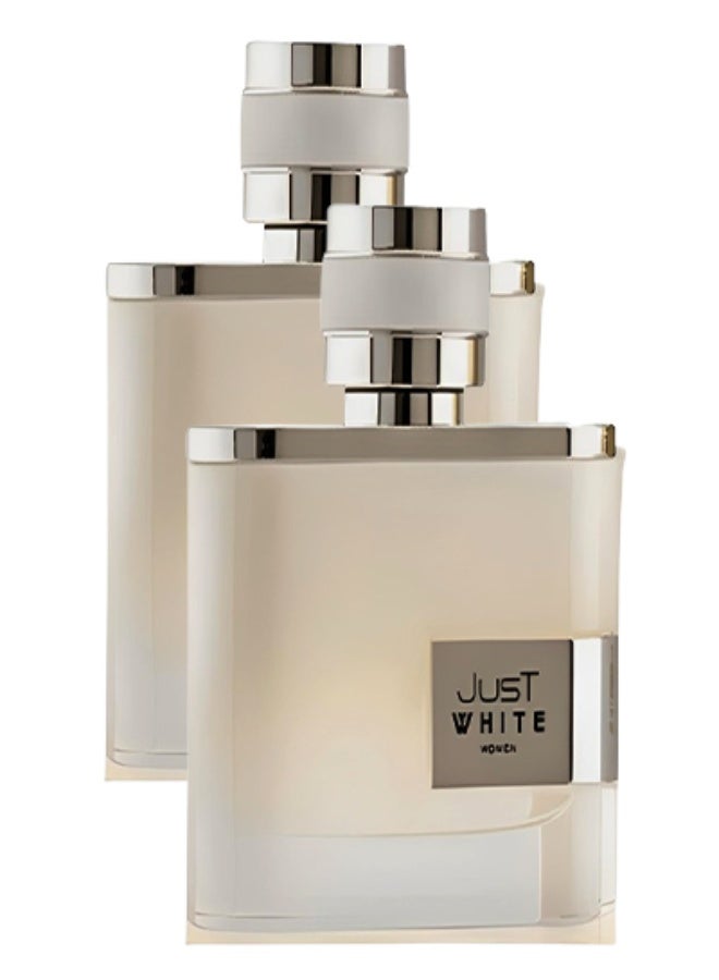 DELONGPRE 2 Pieces Just White Perfume For Women 100ml EDP - Image 1