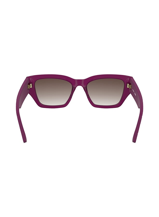 LACOSTE نظارات شمسية لاكوست كاملة الإطار من الأسيتات L6053S 5219 (526) أوبالين سيكلامين - Image 3