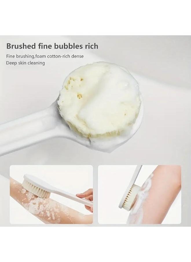 EasyLife - Long Handle Nylon Bath Brush Soft Body Scrubber Shower Exfoliator - Image 1