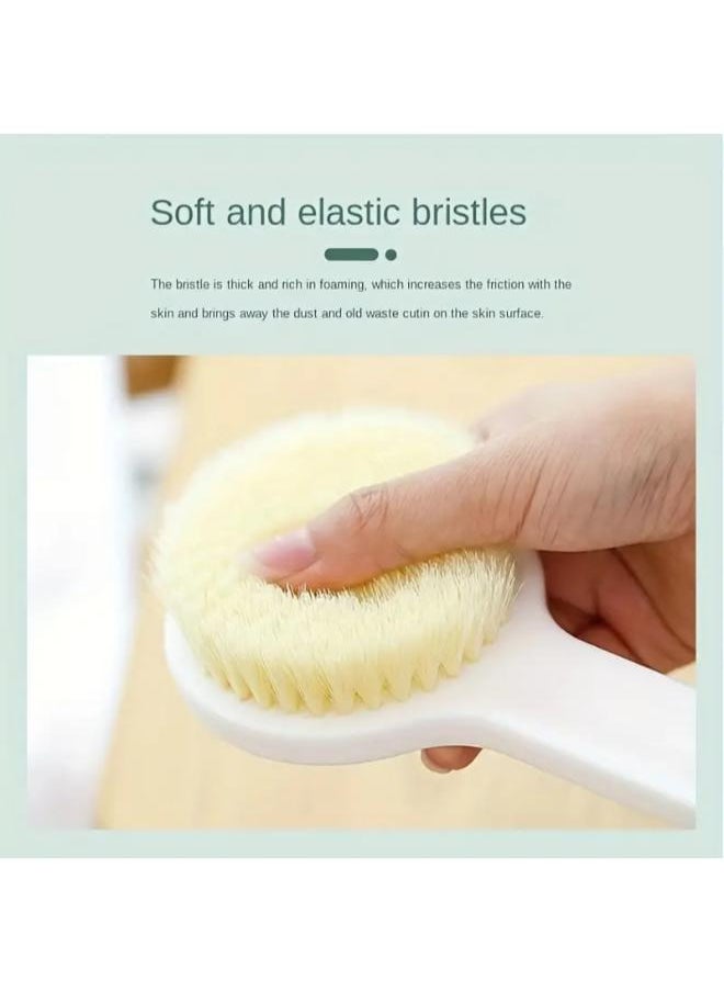 EasyLife - Long Handle Nylon Bath Brush Soft Body Scrubber Shower Exfoliator - Image 1